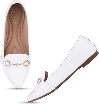 Dressberry Bellies For Women(White , 4)