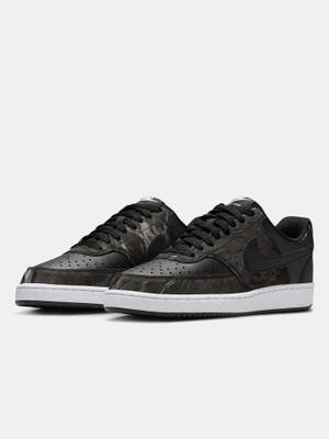 NIKE Court Vision Low Sneakers For Women(Black , 7)