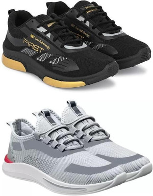 ANGO Sports Shoes For Men(Black , 8)