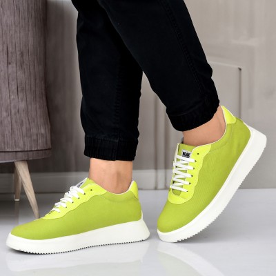Noak Noak Green Extra Light Weight Lace-Up Casual Shoes Sneakers For Men(Green)