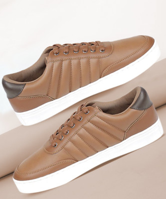 HIGHLANDER Sneakers For Men(Tan , 8)