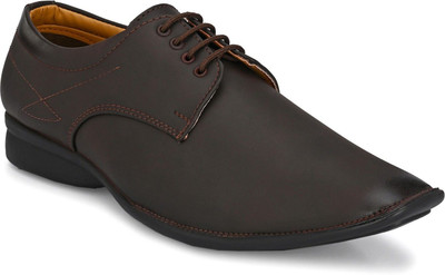 John Karsun Formal Shoes Lace Up For Men(Brown , 10)