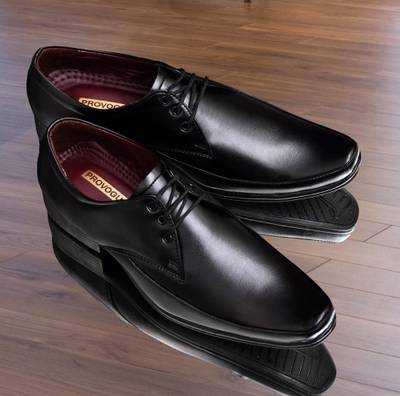 Provogue black discount formal shoes