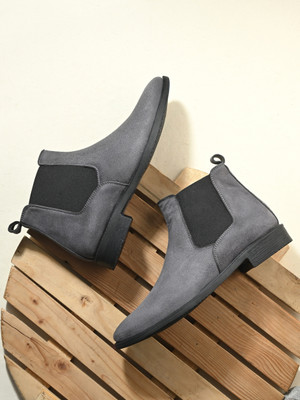 Roadster Boots For Men(Grey , 6)