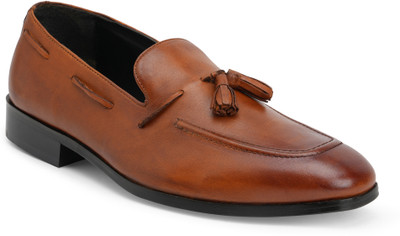 HATS OFF ACCESSORIES Formal Slip On For Men(Tan , 10)