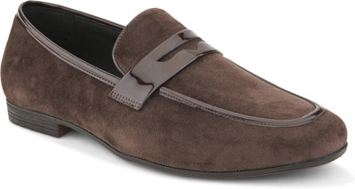 INVICTUS Comfortable Outdoor Synthetic Leather Slip-On Mocassin For Men(Brown , 8)