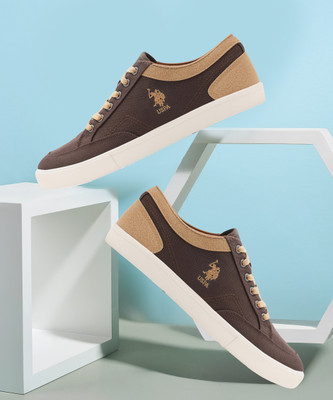 U.S. POLO ASSN. MONTON 6.0 Sneakers For Men(Brown , 10)