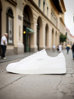 PUMA Smashic Sneakers For Men(White , 11)