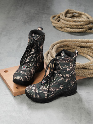 LIBERTY Freedom JUNGLESHOE Lacing Defence Jungle Boot With Comfortable EVA Sole For Men(Green , 8)