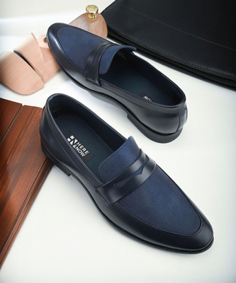 HERE&NOW Loafers For Men(Blue , 6)