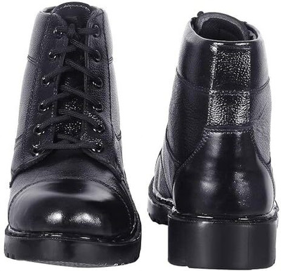 BRONIKA Boots For Men(Black , 9)