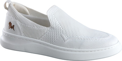 Neemans Elevate Slip Ons for Men Sneakers For Men(White , 6)