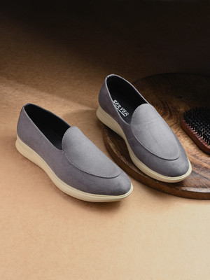Server Classic Premium Comfortable Loafers For Men(Grey , 8)
