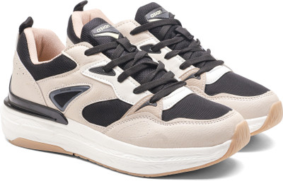 asian Powerkick-51 Sneakers for Men & Boys | Lightweight Sports Comfortable Shoes Sneakers For Men(Beige, Black , 8)