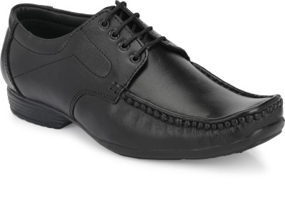 INDIANTRENDS INDIANTRENDS pure leather bata style formal shoe for men (Black) Lace Up For Men(Black , 10)