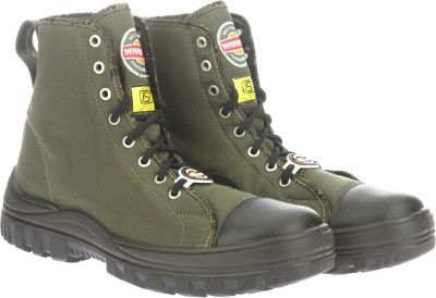 Warrior Liberty Anti Spike Jungle Boot For Men, Thermoplastic Toe Cap, Waterproof Boots For Men(Olive , 5)