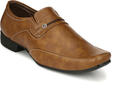 John Karsun Classic Slip On For Men(Tan , 6)