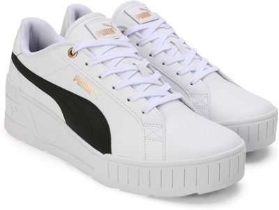 PUMA Karmen Wedge Sneakers For Women(White , 5)