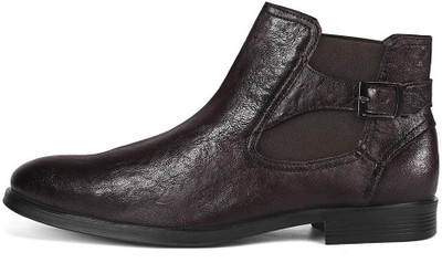 LOUIS STITCH Boots For Men(Brown , 9)