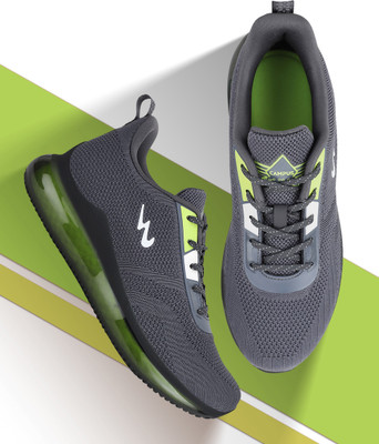 CAMPUS ARTEMIS Men's Sports Shoes | Memory Tech Comfort with Infinity Capsule| Lace-Up Walking Shoes For Men(Grey , 9)