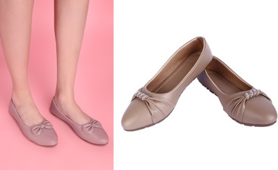 AKD Bellies For Women(Pink, Brown , 8)