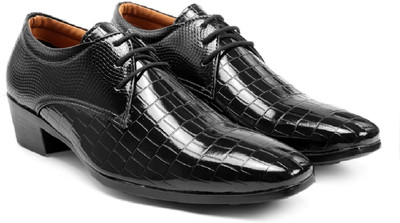 Baxxico Men's 2 Inch Heel Height Elevator Moccasin Shoe Mocassin For Men(Black , 8)