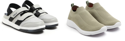 Face Stylish Sports Shoes for Men – Ideal for Running, Gym & Training Sneakers For Men(Green, Grey , 10)