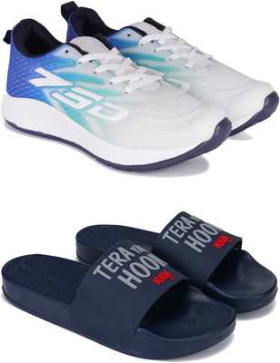 Pennen Men's Lightweight Running Shoes,Stylish Casual Shoes for Gym & Walking(Pack of2) Casuals For Men(Multicolor , 7)