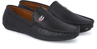 shivay creation Loafers For Men(Black)