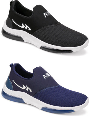 Free Kicks Combo Of 2 Shoes FK-Mexico & FK-Mexico Sneakers For Men(Blue, Black , 9)