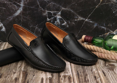 Groofer Loafers For Men(Black , 8)