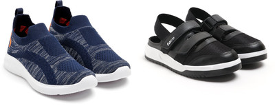 Face Stylish Sports Shoes for Men – Ideal for Running, Gym & Training Sneakers For Men(Navy, Black , 10)