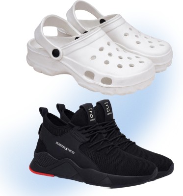 HOTSTYLE Sneakers For Men(Black, Off White)