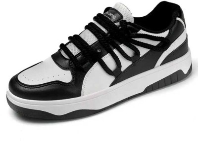 Zsyto Sneakers For Men(White, Black , 7)