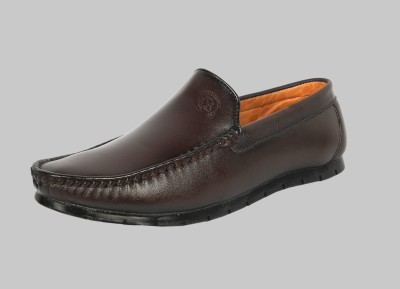 Shoes Kingdom LB701 Loafers For Men(Brown , 7)