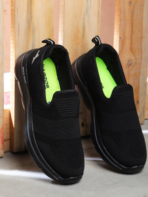 Abros COOLRIDE PRO BLACK Slip-On Walking Shoes For Mens Casuals For Men(Black , 9)