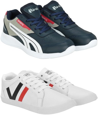 BIRDE Comfortable Lightweight Rehular Wear Walking Casual Shoe Sneakers For Men Sneakers For Men(Navy, White)