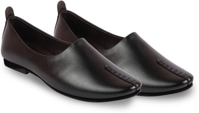 FAUSTO Wedding Party Evening Occasion Ethnic Slip On Juttis and Mojaris For Men(Black , 9)