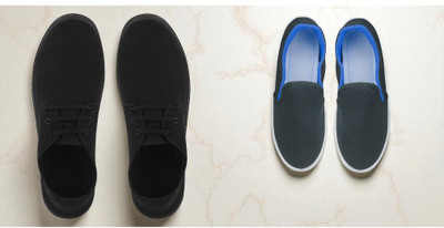 AYANSH MANUFACTURING Men Casual Shoes | Stylish Shoes Casuals For Men(Black, Blue, Black , 6)