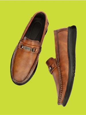 Buxton Loafers Loafers For Men(Tan, Black, Brown , 9)