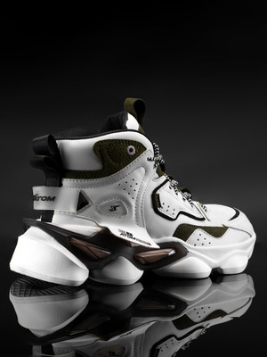 ATOM High Tops Sneakers For Men(White , 9)