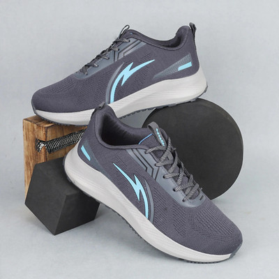 Aqualite Aqualite ROYAL-02 Men's Sports Shoes for Running with Lace-ups & Slip-Resistance Walking Shoes For Men(Grey , 6)