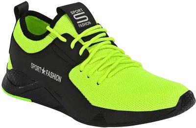 ATORE AT-489 Mesh Breathable/Lightweight/Comfort/Gym/Outdoor/Trendy Running Walking Shoes For Men(Green , 7)