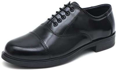 Aramish Genuine Leather Formal Police Shoes Oxford For Men(Black , 10)