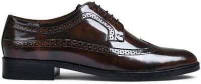 dumanera Dominic Brogues For Men(Burgundy , 10)
