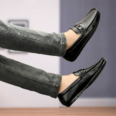 Faxian Comfortable & Outdoor Loafers For Men(Black , 6)