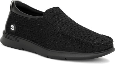 SWAYZ By P R Brand Light Weight Flexible Mesh Knit Loafers Casuals For Men(Black , 6)