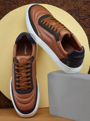 SOLETHREADS REBEL Sneakers For Men(Tan , 11)