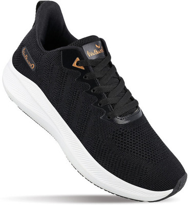 WALKAROO Running Shoes For Men(Black , 8)
