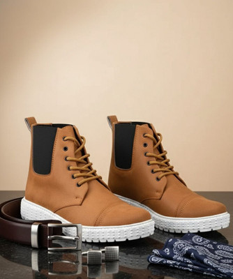 Real Bliss Boots For Men(Tan , 7)